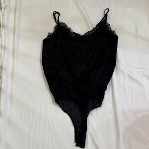 Dynamite Elegant Black Lace Bodysuit